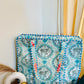 Charitra sanchika tote bag (retro style sky blue elephant)