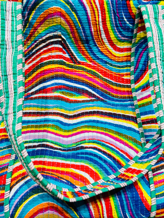 Charitra sanchika rainbow print