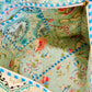 Charitra sanchika tote bag (retro style sky blue elephant)