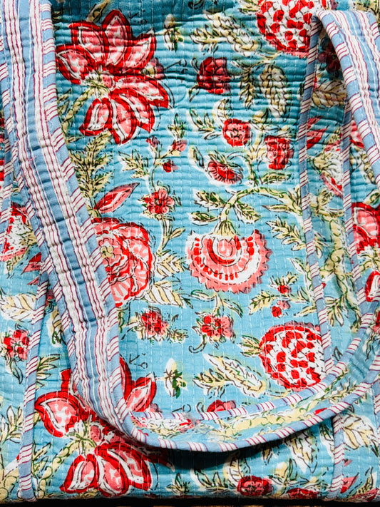 Charitra sanchika blue tote bag