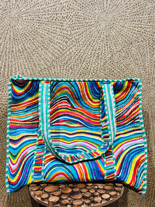 Charitra sanchika rainbow print