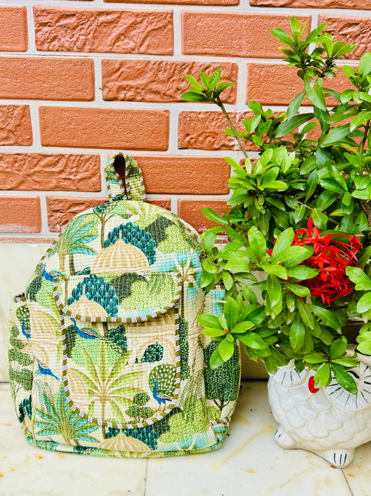 Bag pack pichwai print