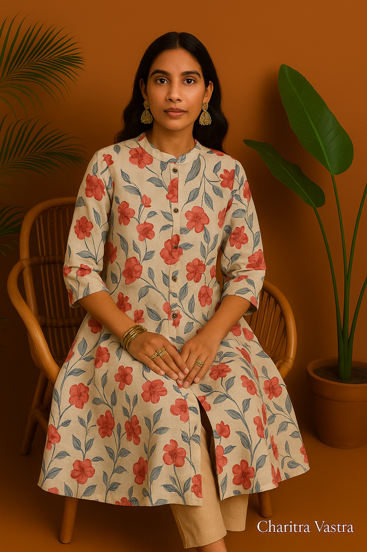 Gulnaar A-Line Kurti