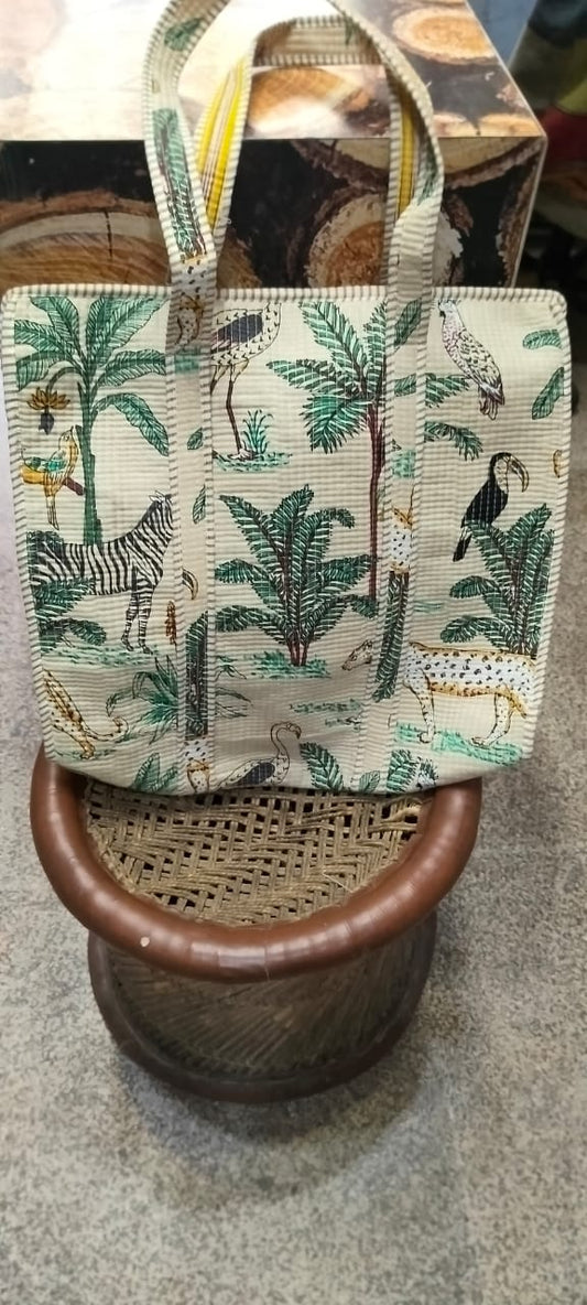 Charitra Sanchika White Color with Tree Printed