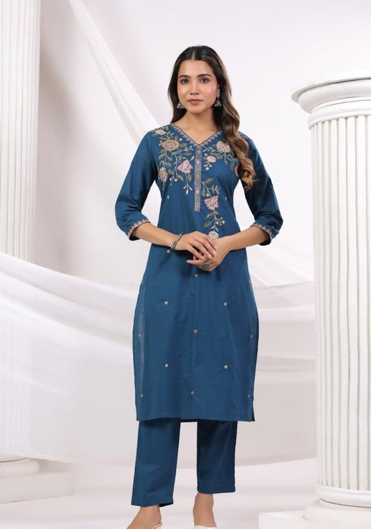 Neel Pushp Vastra Dupatta set