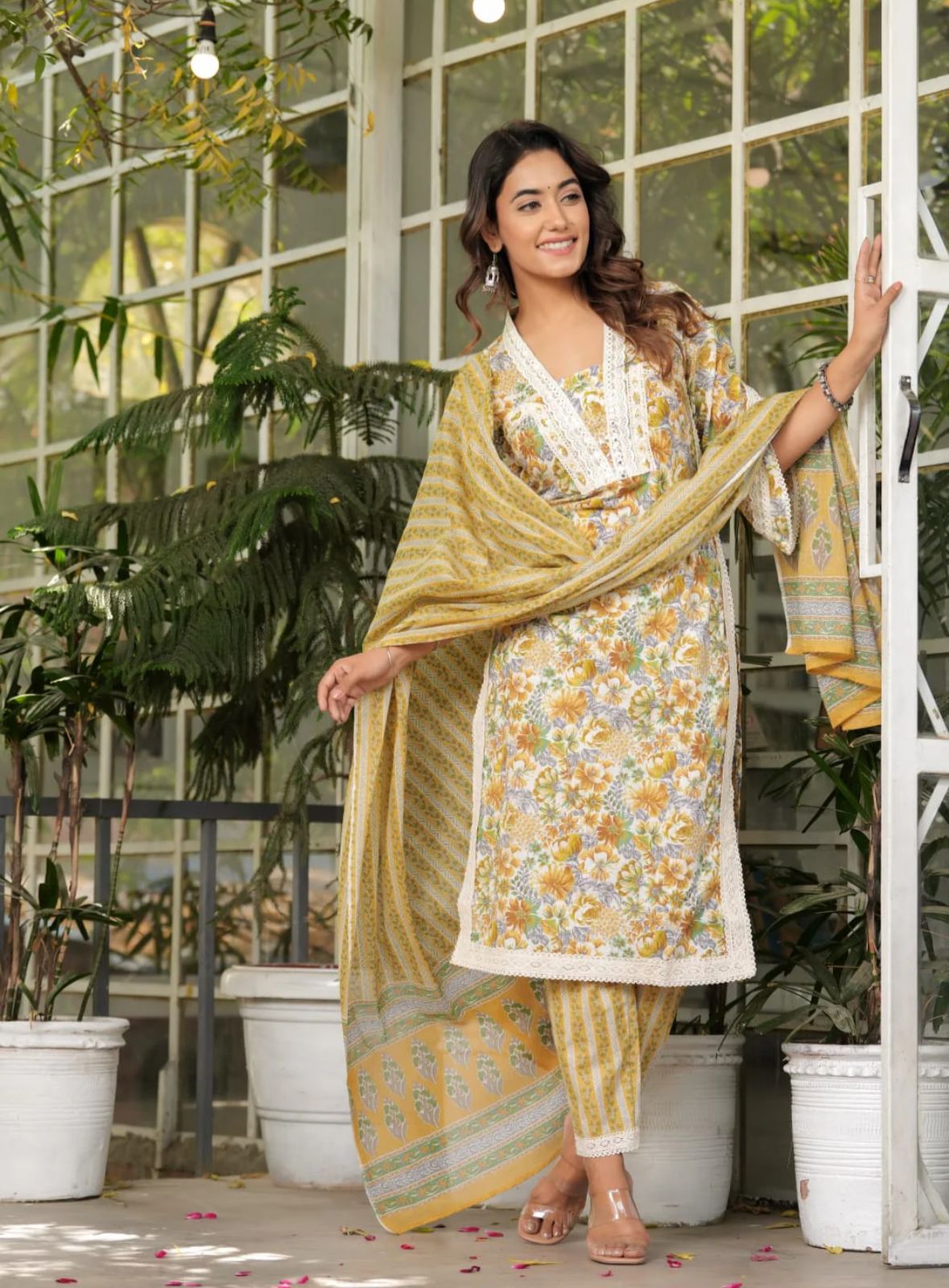Basanti Bahar Dupatta Set