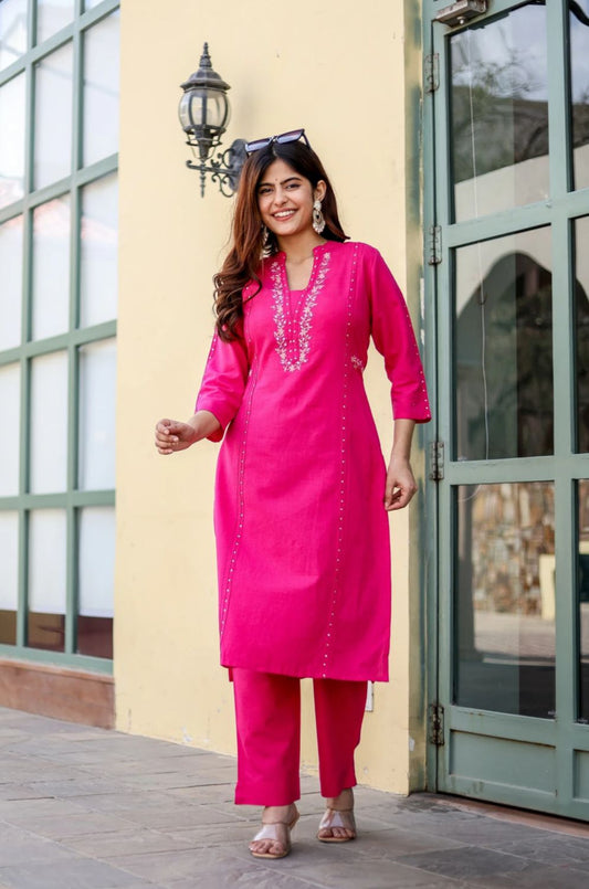 Gulab-e-noor Co-ord set