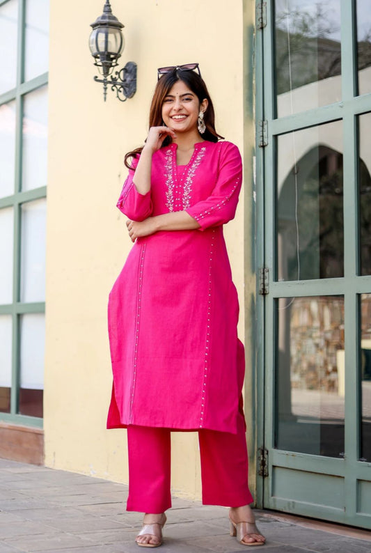 Gulab-e-noor Co-ord set